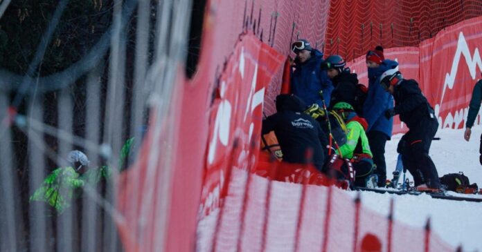 French skier Cyprien Sarrazin returns to the slopes after a serious head injury