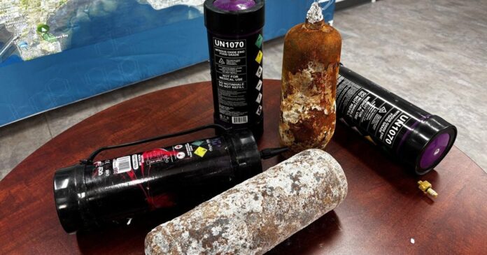 Exploding nitrous oxide canisters no laughing matter for garbage collection