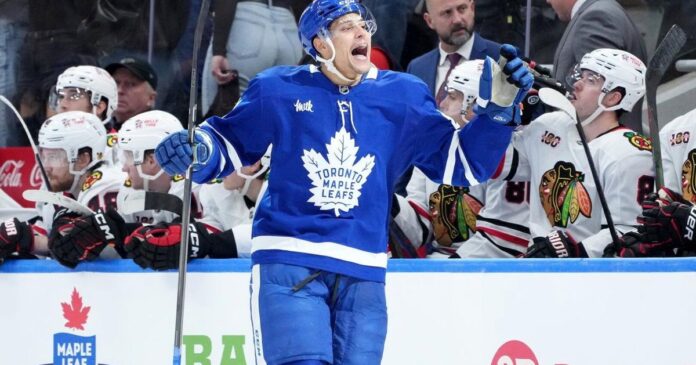 NHL roundup: Matthews, Joshua score 8 seconds apart, Leafs rally past Blackhawks 3-2
