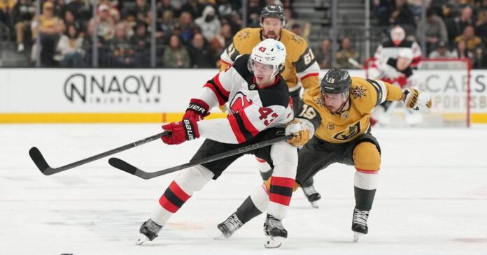 NHL scores: Jesper Bratt notches game-winner in shootout as Devils top Golden Knights in Vegas, 2-1