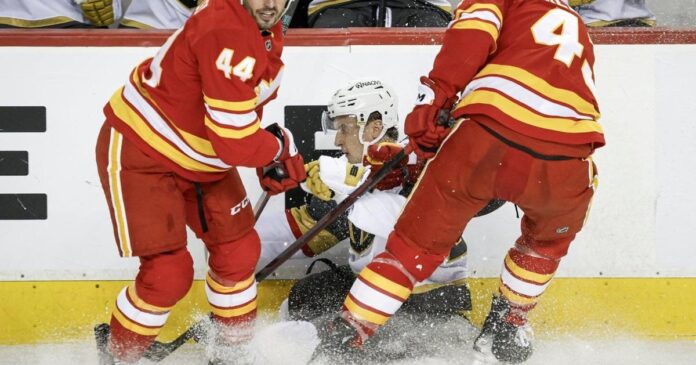 Backlund scores twice, Calgary Flames beat Vegas Golden Knights 6-3