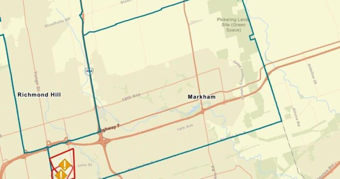 Power out for nearly 1,300 Alectra Utilities customers in Markham on Tuesday evening