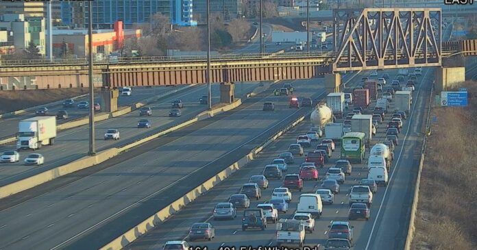 Man in life-threatening-condition after Hwy. 401 collision in Pickering, multiple lanes closed