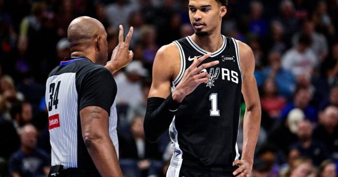 Wembanyama returns to starting lineup for Spurs against Jazz but Fox out with hip injury