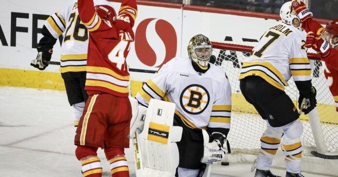 Flames’ struggling power play sparks at the right time in overtime win over Bruins