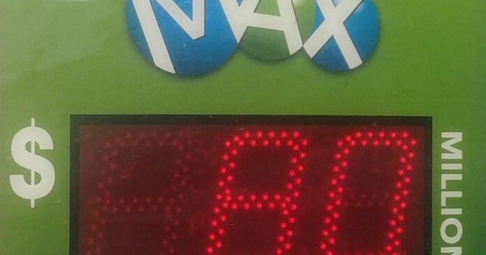 Winning Lotto Max $80-million jackpot ticket sold in Ontario