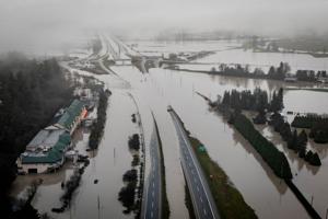 Flooding in Fraser Valley, British Columbia