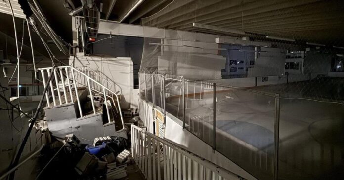 Blast at Alberta rink cracked concrete block walls, but no one was injured