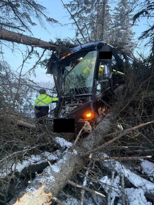 Bus crash site in northern Alberta