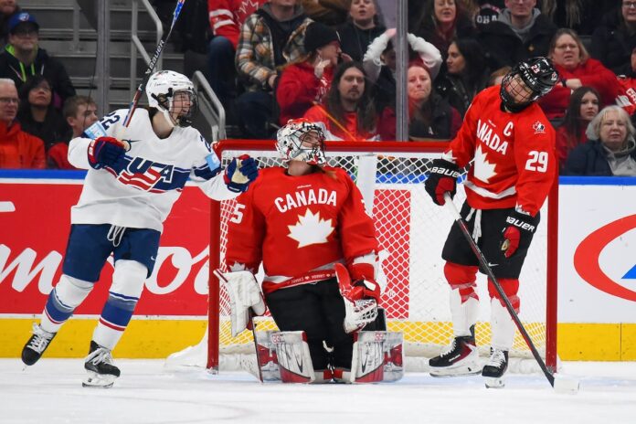 Canada women’s hockey team lose 4-1 in Edmonton as U.S. sweep Rivalry Series