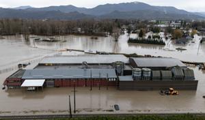 Evacuated homes in the Fraser Valley