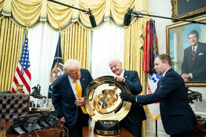 Opinion: A World Cup event and another gathering at the court of King Donald