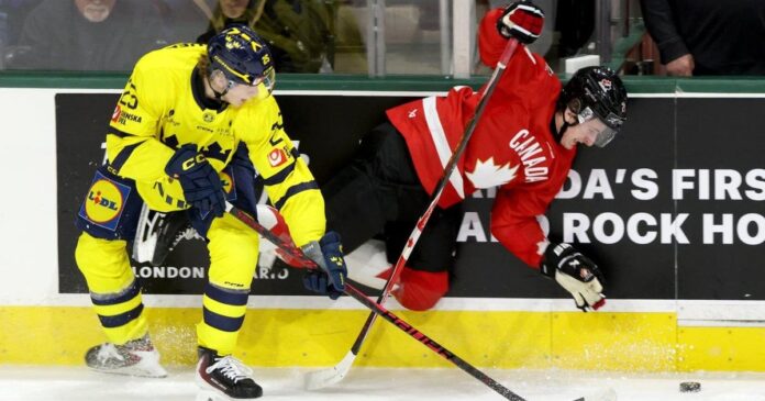 Sweden rallies to knock off Canada 4-2 in world junior tournament tune-up