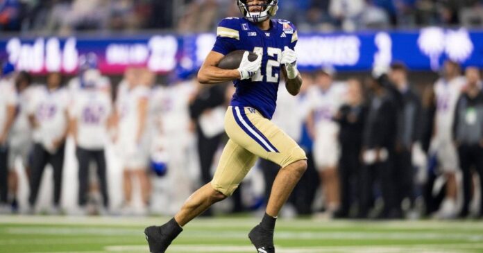 Washington wide receiver Denzel Boston declares for NFL draft