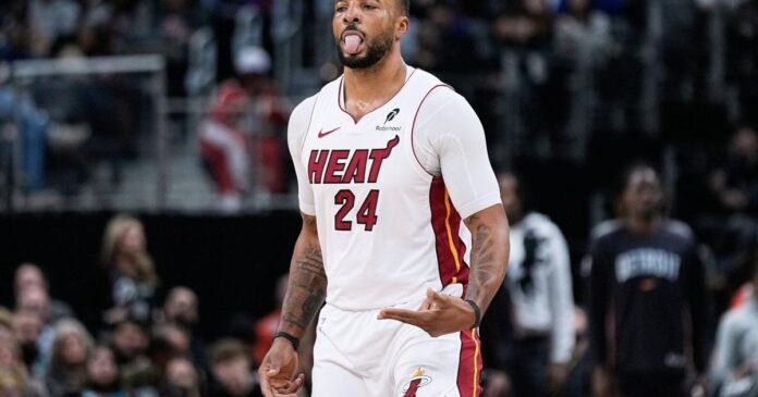 Norman Powell scores 36 points to lead Heat past Pistons 118-112