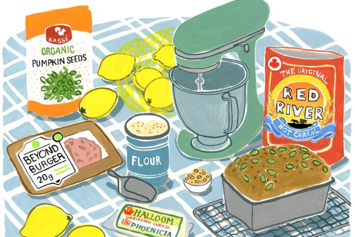 A vegetarian and her omnivorous husband find nourishment together