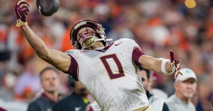 Duce Robinson, one of ACC’s top receivers, announces his return to Florida State in 2026