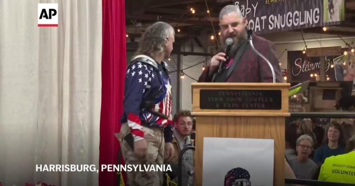 ‘Joe Dirt’ tribute takes top prize in Pennsylvania Farm Show mullet contest